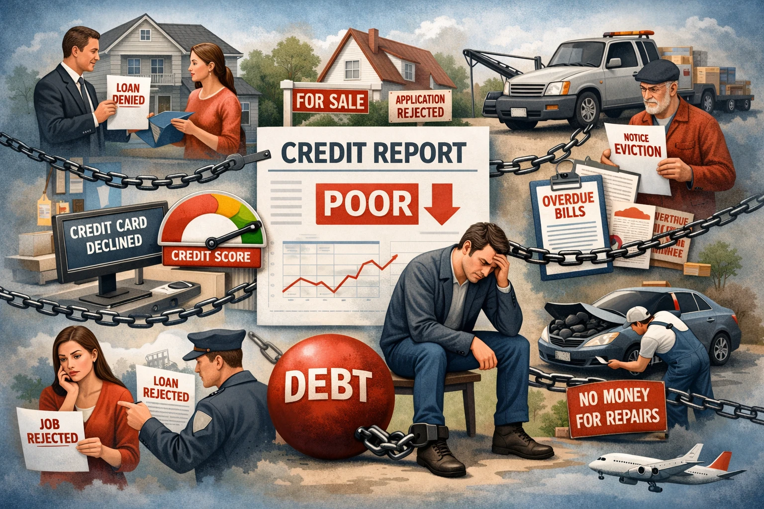 信用记录和日常生活可能受到连带影响