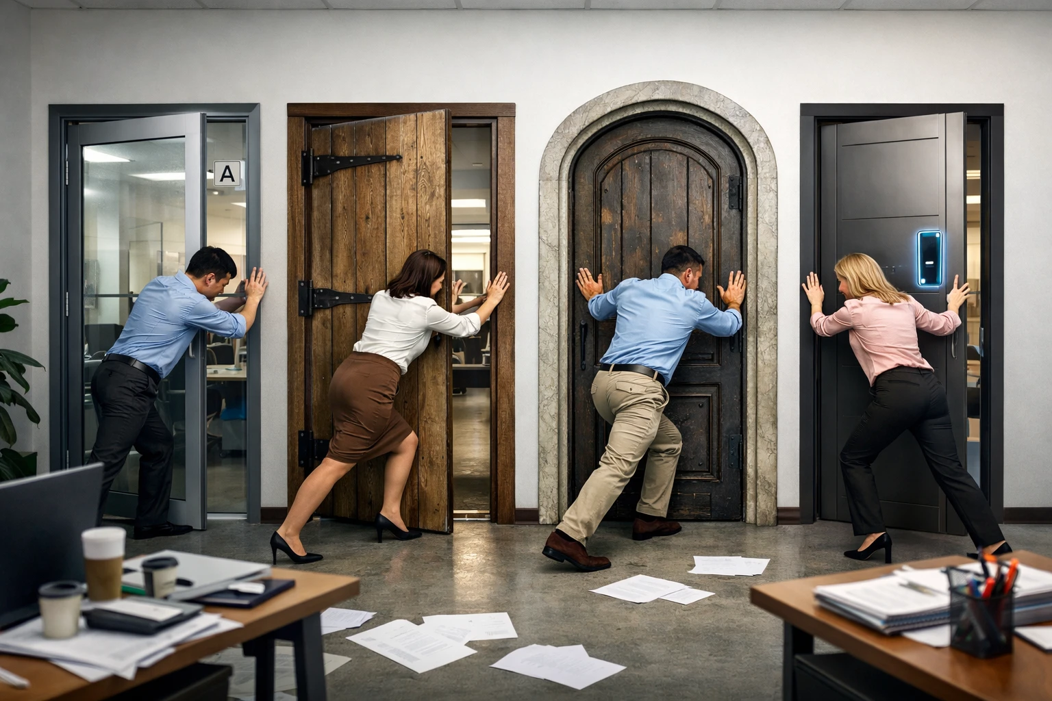 没有统一入口，协作只能依赖个人推动