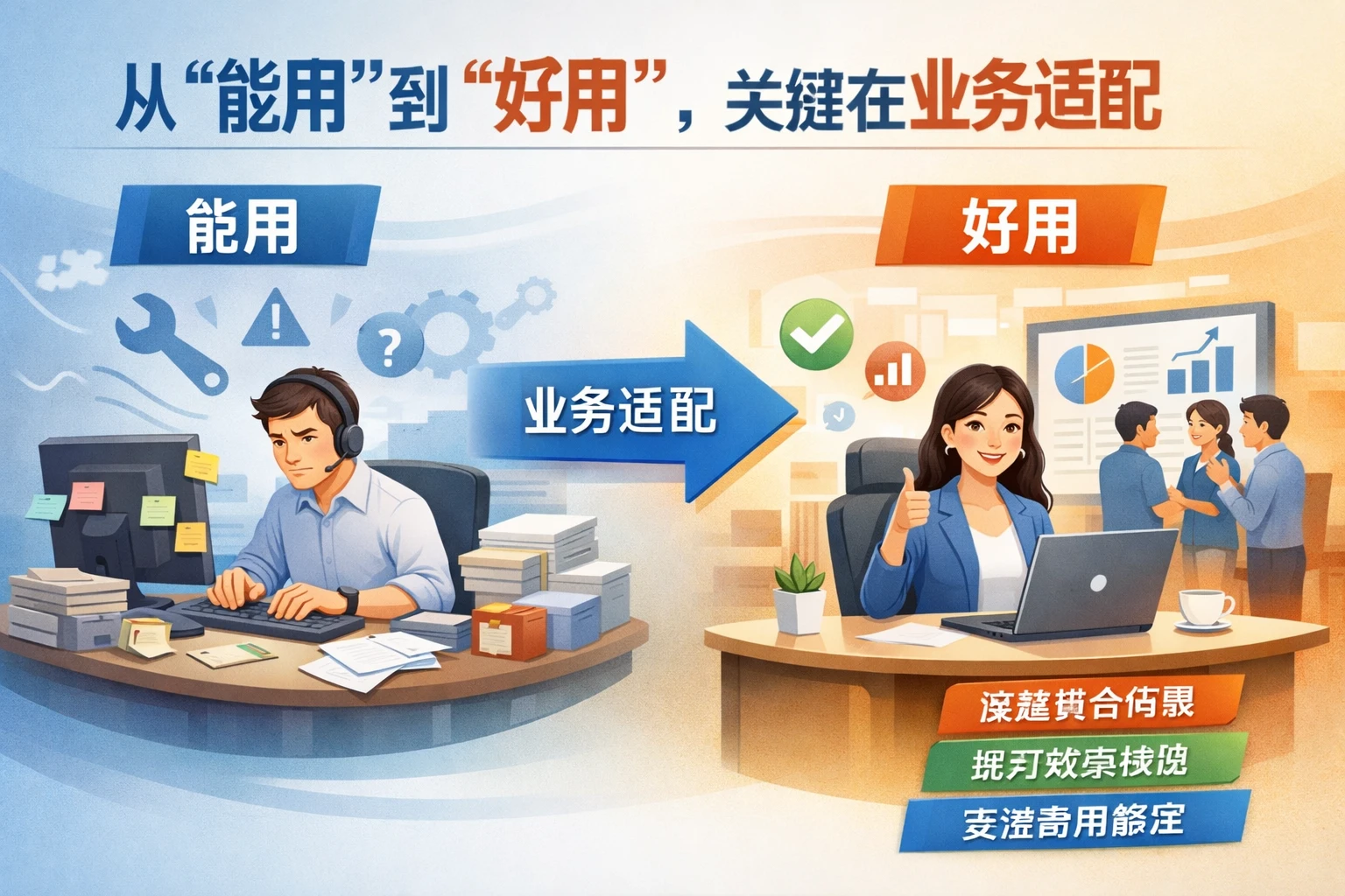 从“能用”到“好用”，关键在业务适配