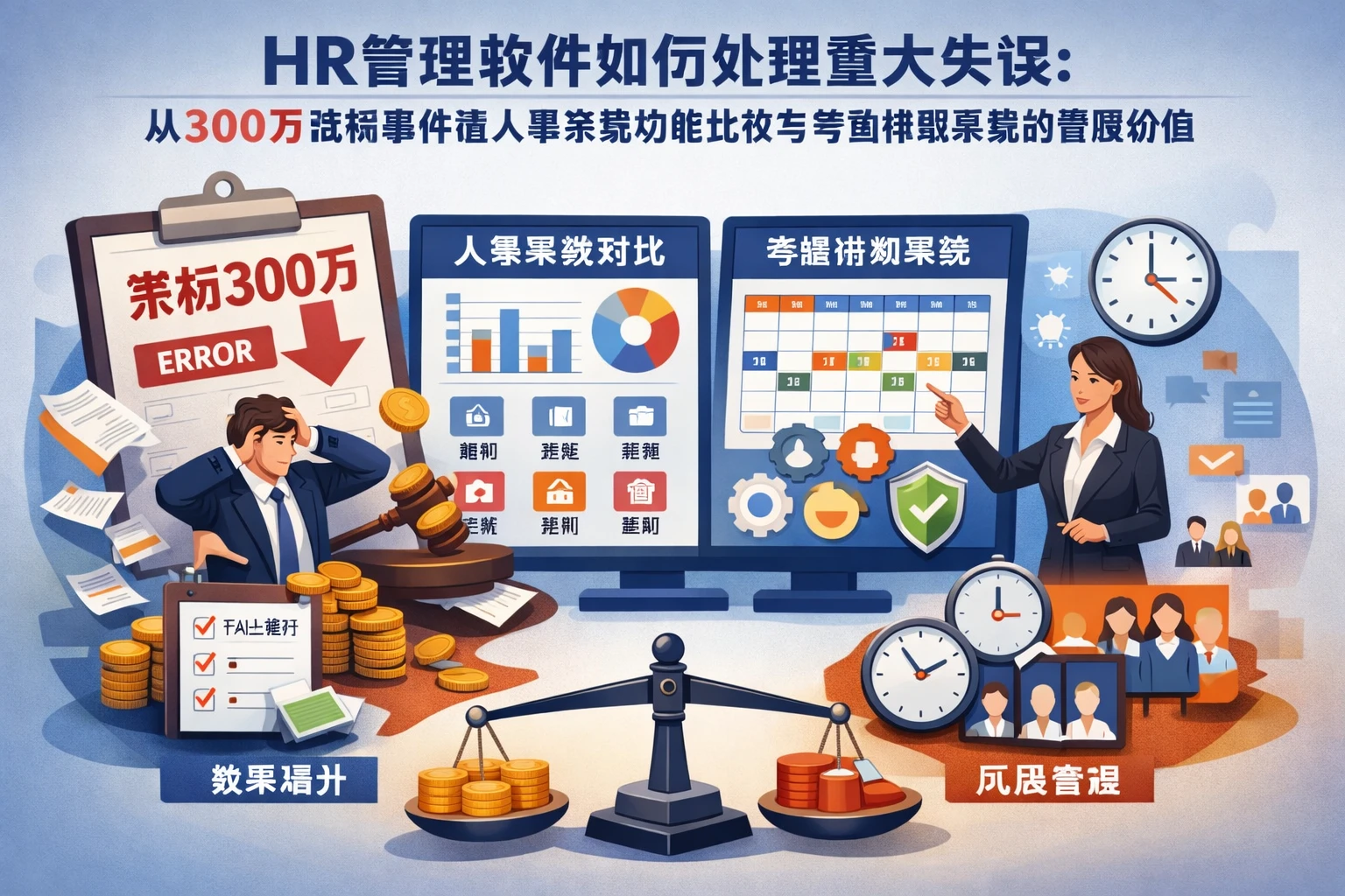 HR管理软件如何处理重大失误：从300万流标事件看人事系统功能比较与考勤排班系统的管理价值