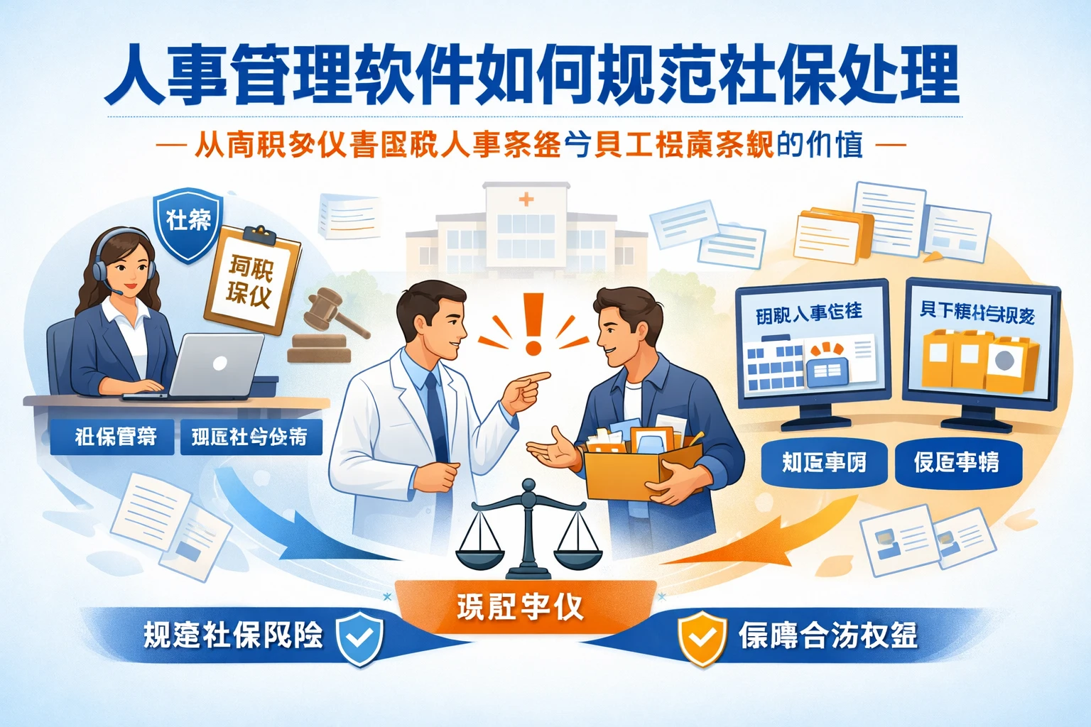 人事管理软件如何规范社保处理：从离职争议看医院人事系统与员工档案系统的价值