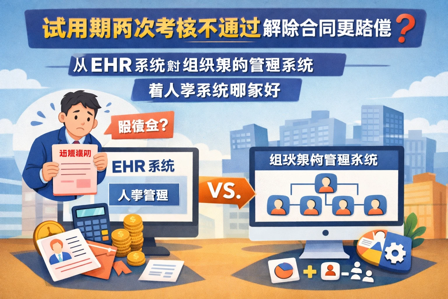 试用期两次考核不通过解除合同要赔偿吗？从ehr系统到组织架构管理系统看人事系统哪家好