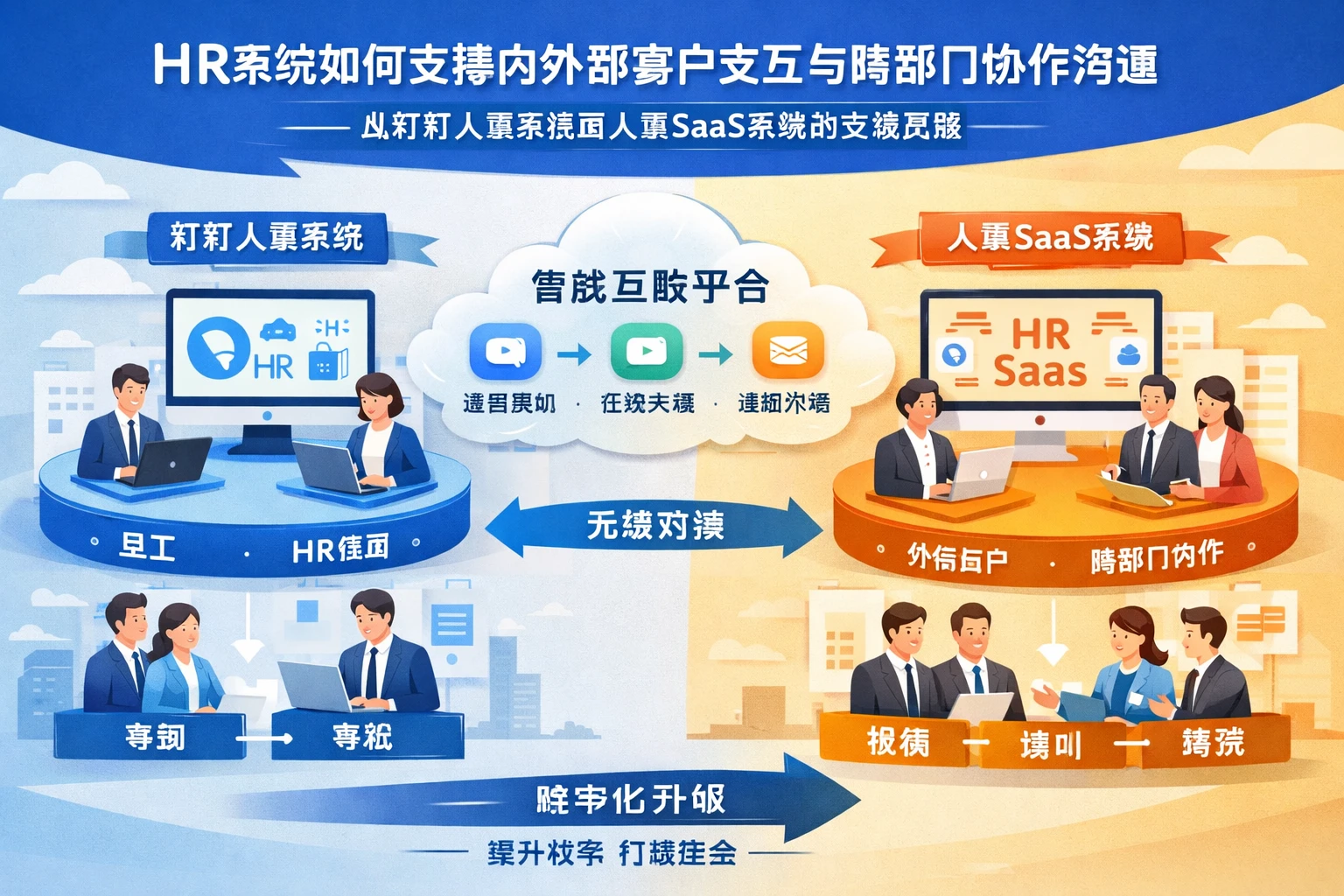 HR系统如何支撑内外部客户交互与跨部门协作沟通：从钉钉人事系统到人事SaaS系统的实践思路