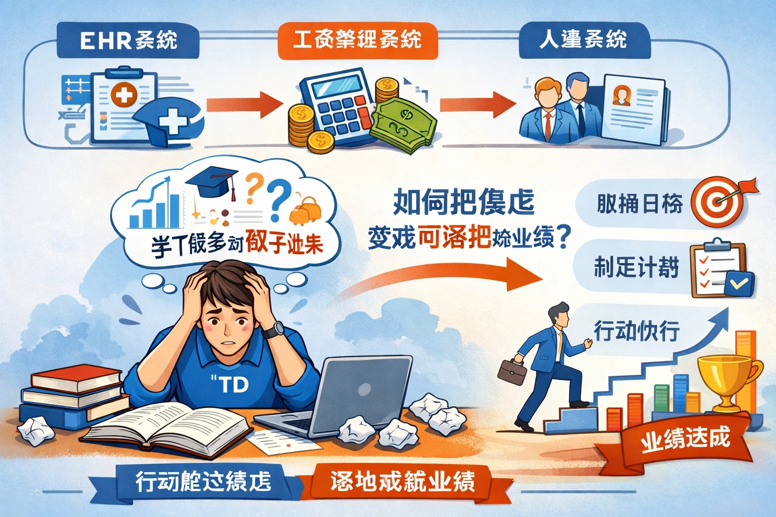 ehr系统、工资管理系统与人事系统升级:当TD“学了很多却做不出来”时,如何把焦虑变成可落地的业绩