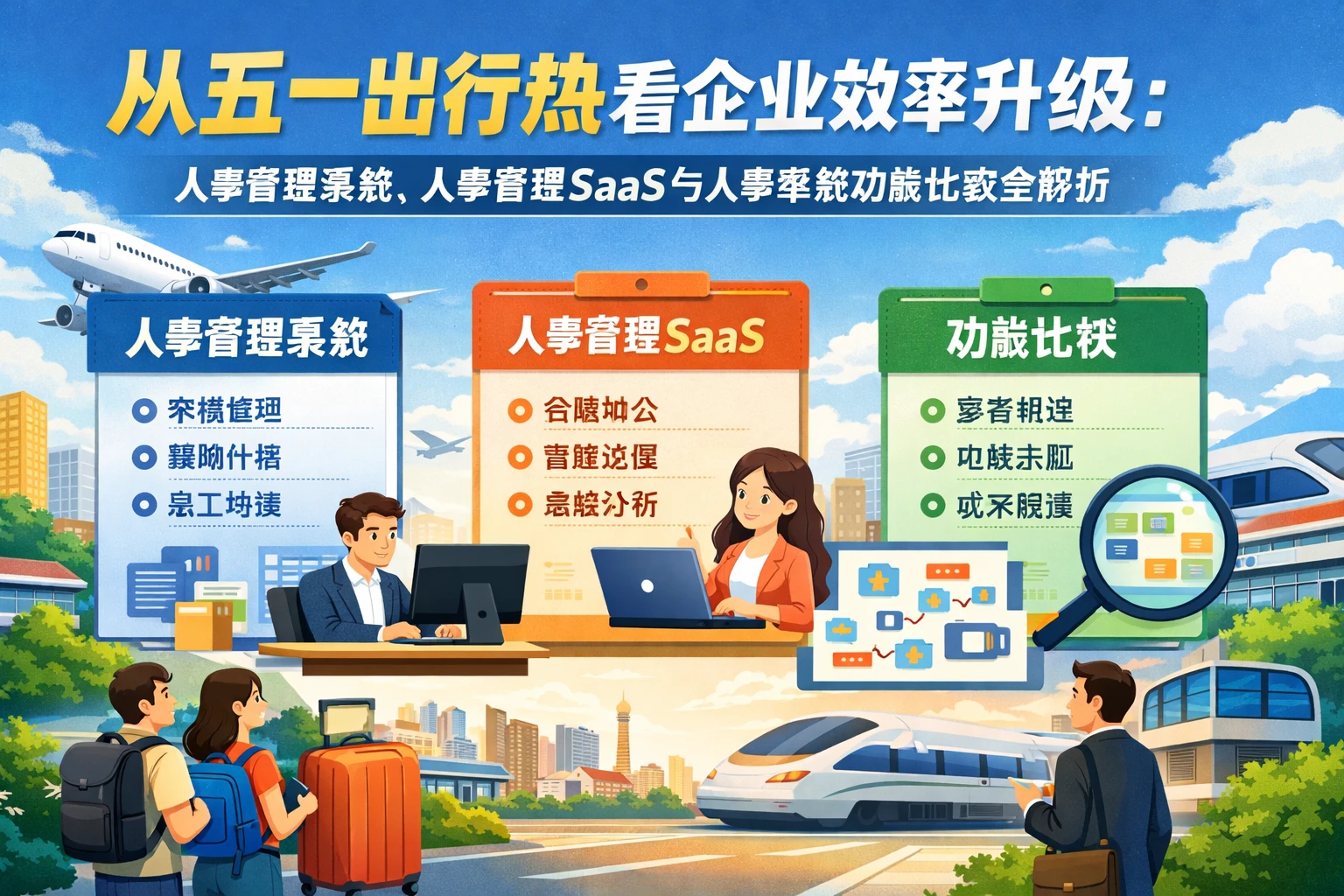 从五一出行热看企业效率升级：人事管理系统、人事管理SaaS与人事系统功能比较全解析