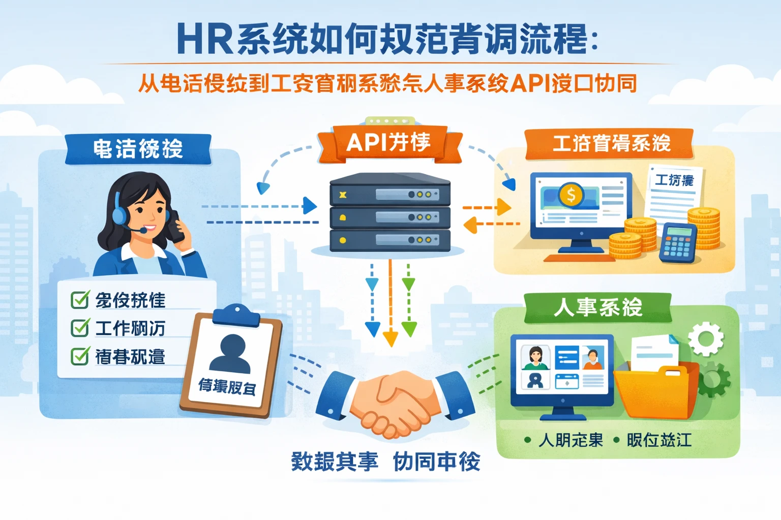 HR系统如何规范背调流程：从电话核验到工资管理系统与人事系统API接口协同