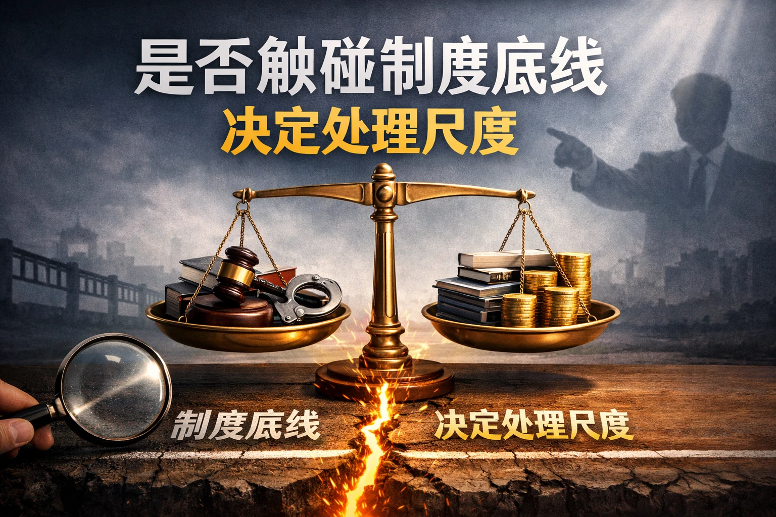 是否触碰制度底线，决定处理尺度