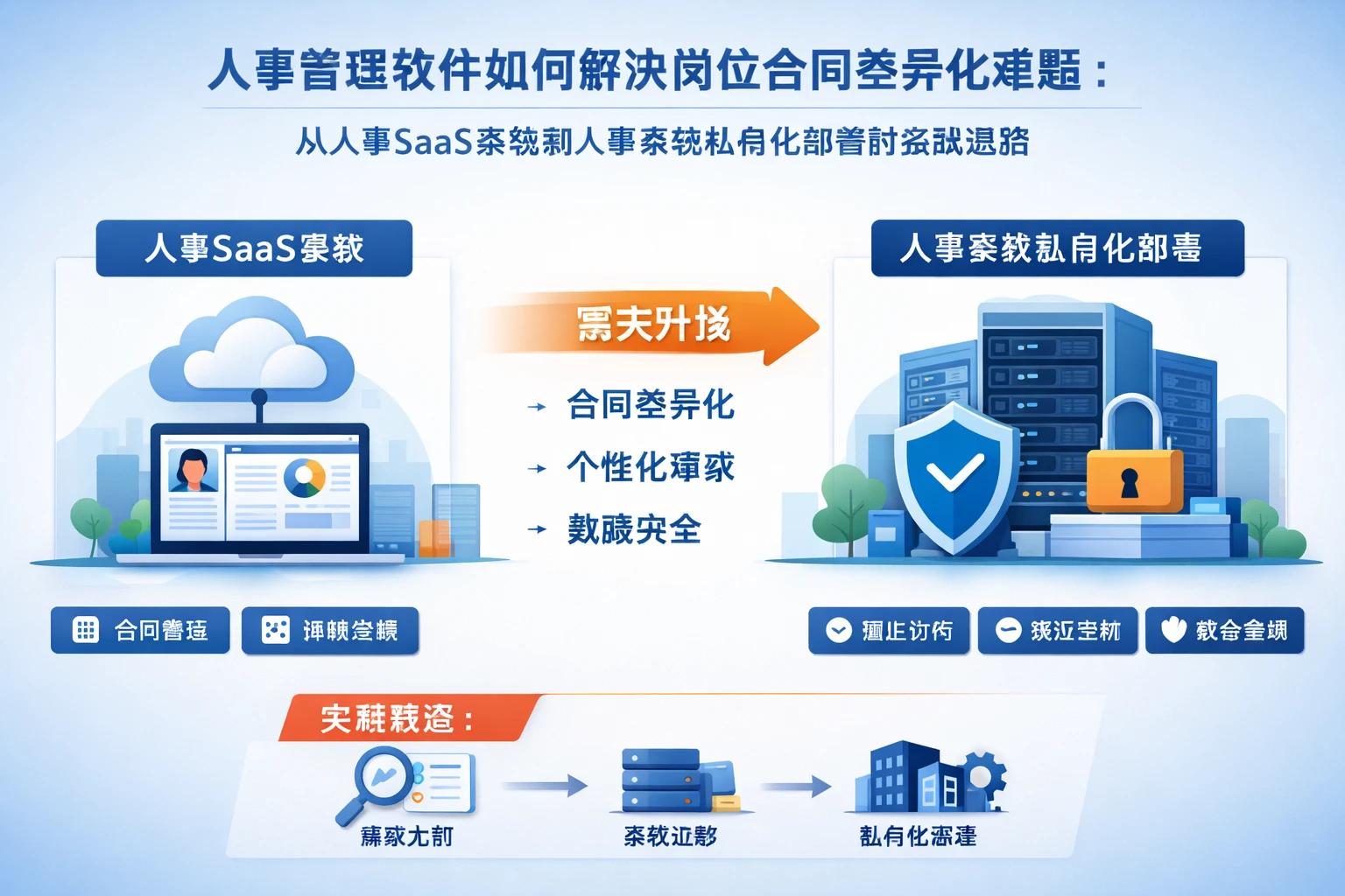人事管理软件如何解决岗位合同差异化难题：从人事SaaS系统到人事系统私有化部署的实践思路