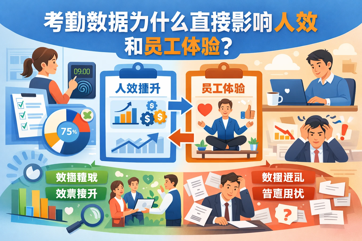 考勤数据为什么直接影响人效和员工体验
