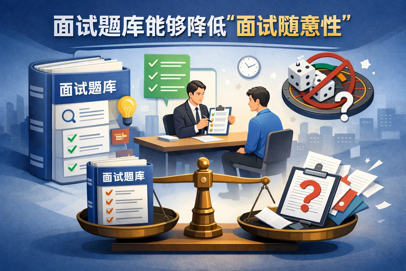面试题库能够降低“面试随意性”
