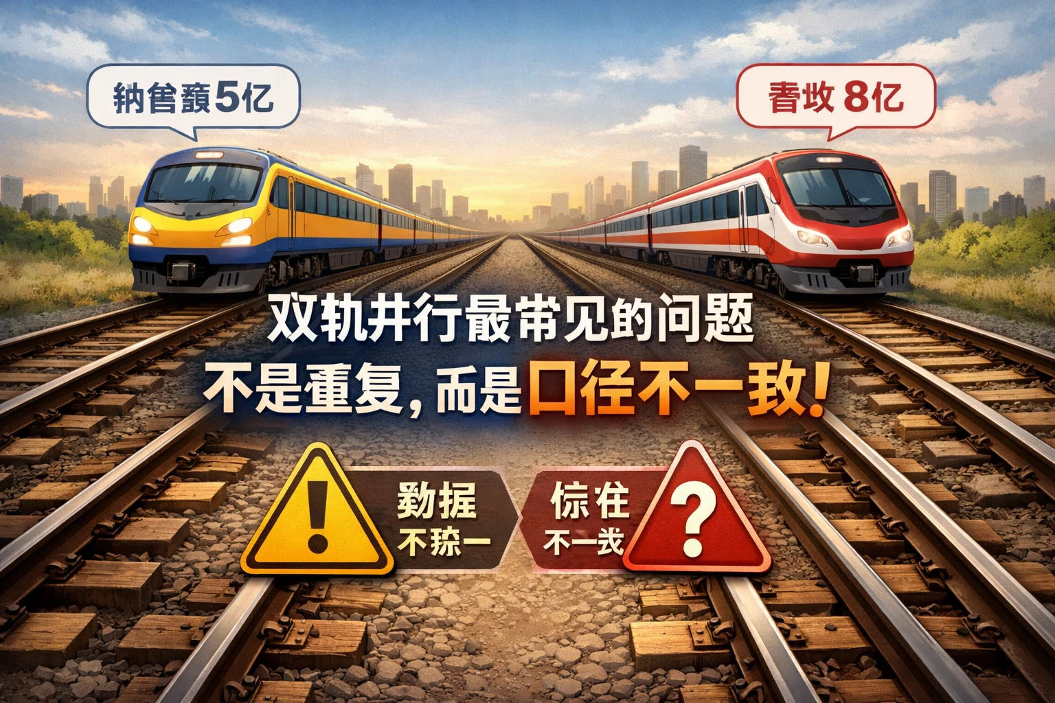 双轨并行最常见的问题不是重复，而是口径不一致