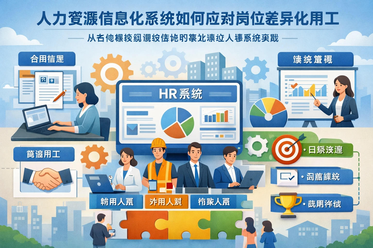 人力资源信息化系统如何应对岗位差异化用工：从合同模板到绩效落地的事业单位人事系统实践