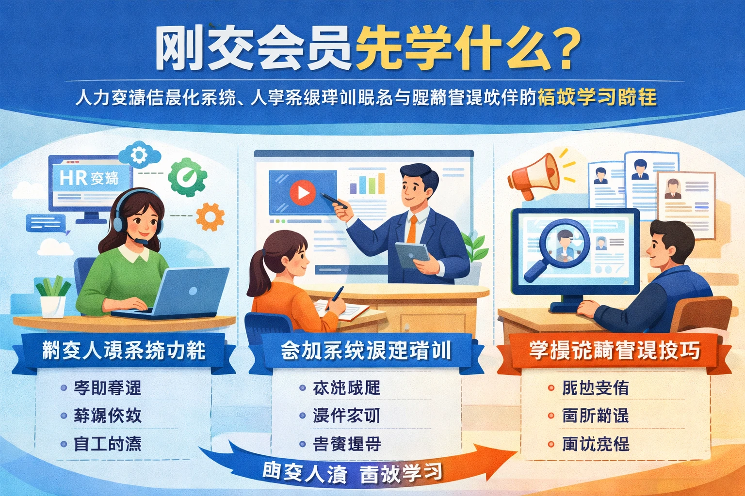 刚交会员先学什么？围绕人力资源信息化系统、人事系统培训服务与招聘管理软件的高效学习路径