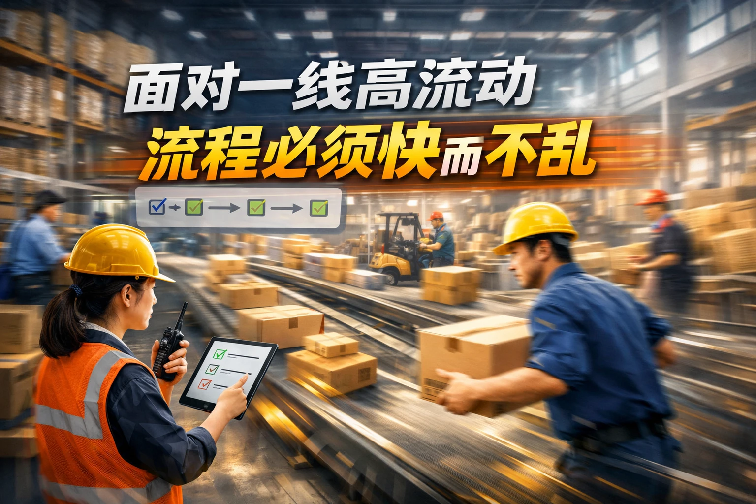 面对一线高流动,流程必须快而不乱