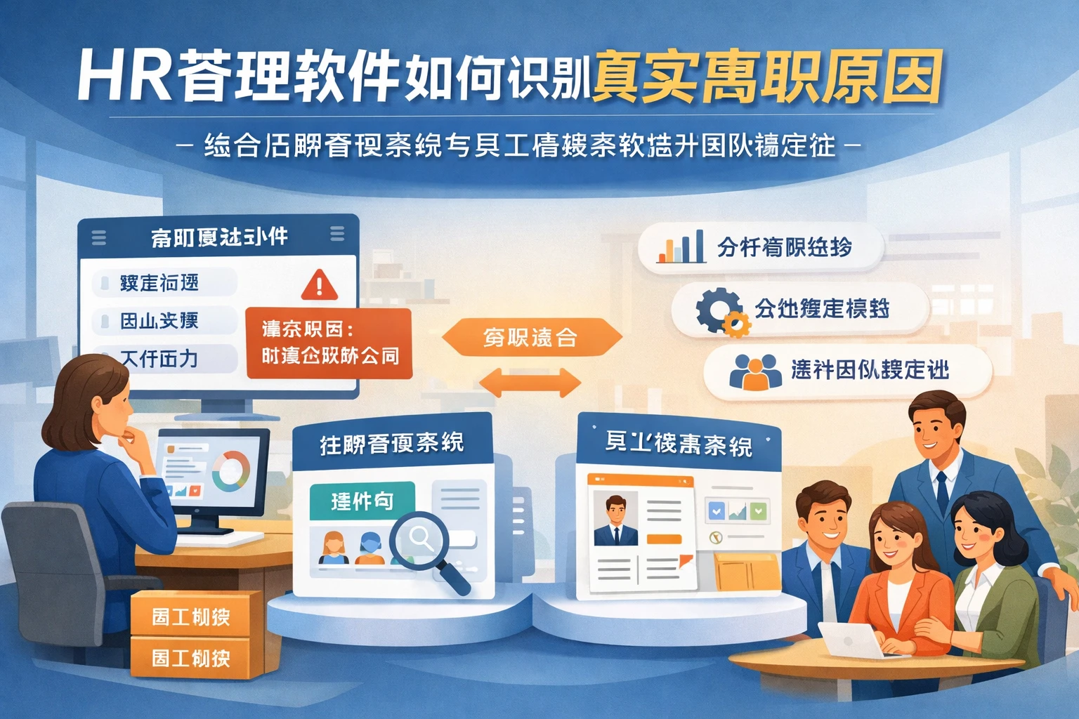 HR管理软件如何识别真实离职原因：结合招聘管理系统与员工档案系统提升团队稳定性