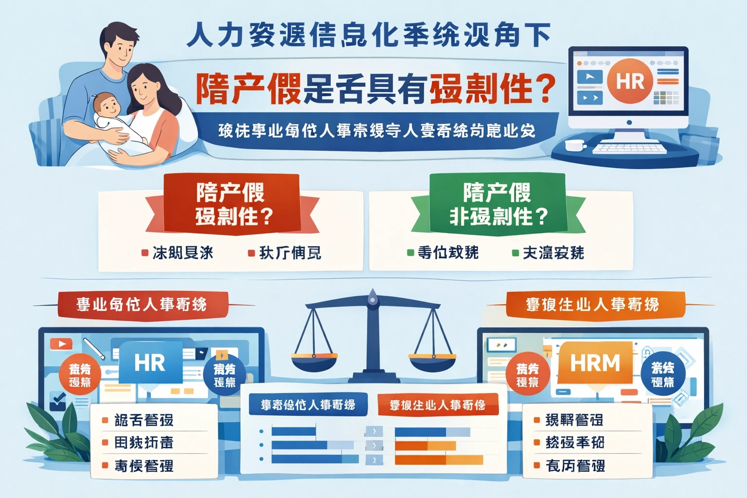 人力资源信息化系统视角下，陪产假是否具有强制性？兼谈事业单位人事系统与人事系统功能比较