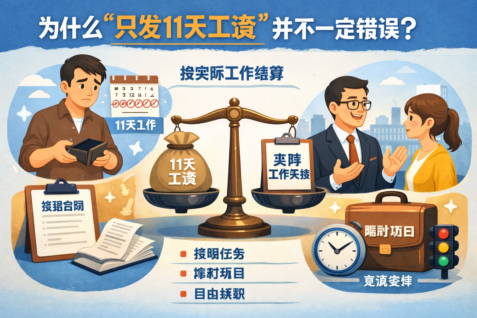 为什么“只发11天工资”并不一定错误