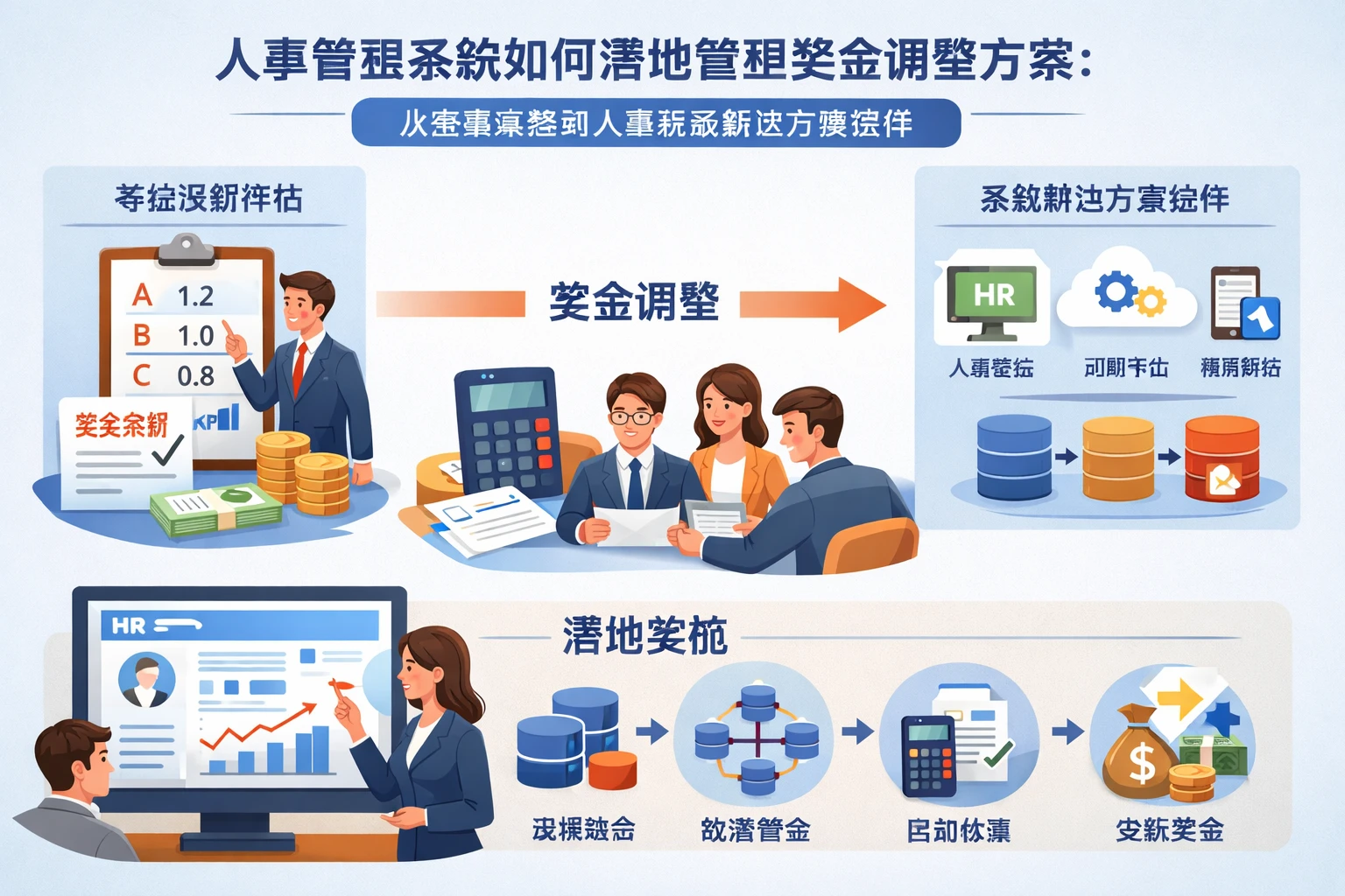 人事管理系统如何落地管理奖金调整方案：从考核系数到人事系统解决方案选择