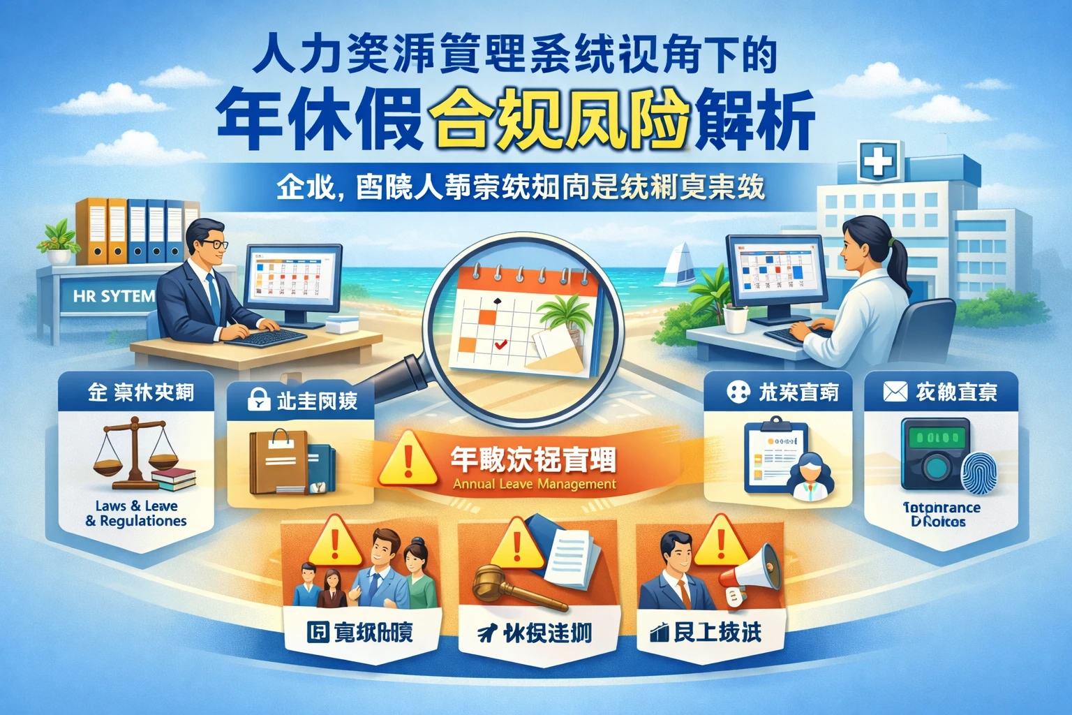 人力资源管理系统视角下的年休假合规风险解析：企业、医院人事系统如何避免制度失效