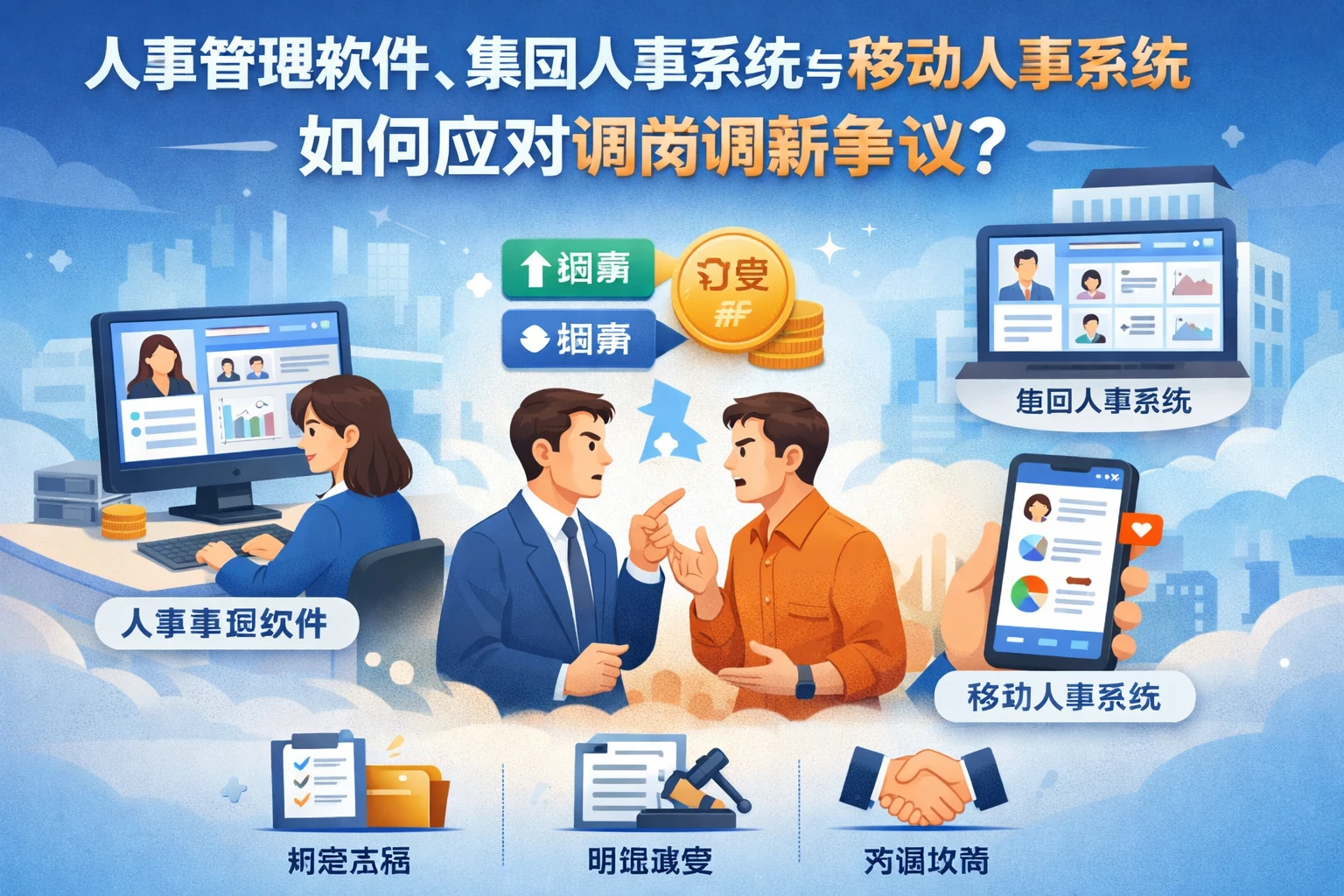 人事管理软件、集团人事系统与移动人事系统如何应对调岗调薪争议