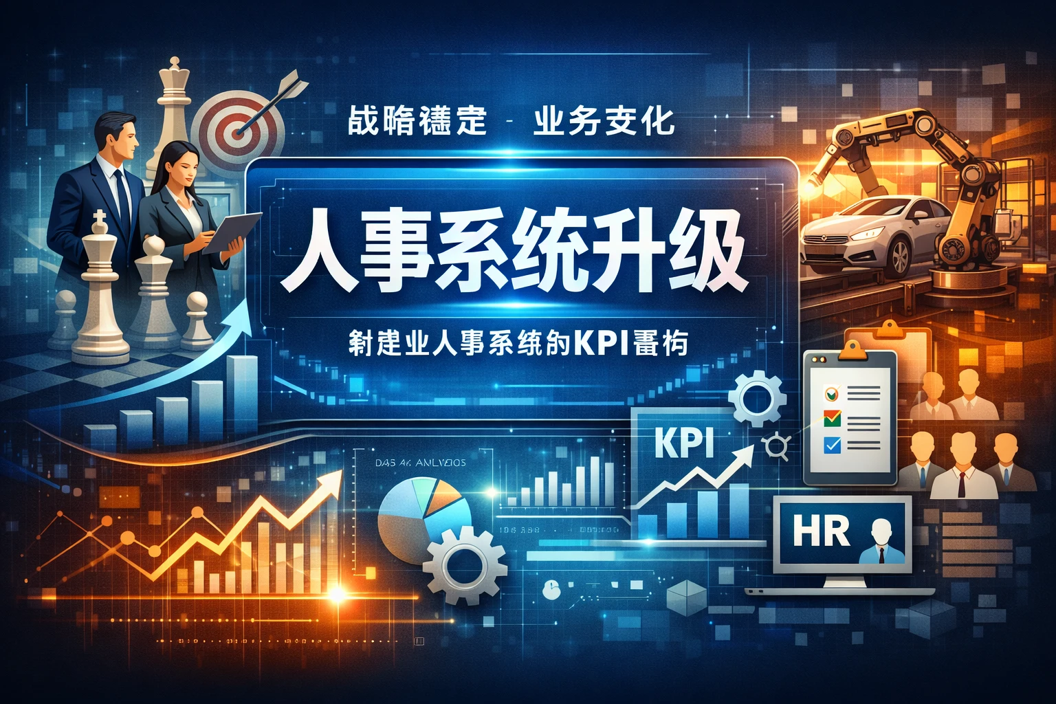 HR管理软件视角下的人事系统升级:战略稳定、业务变化与制造业人事系统的KPI重构