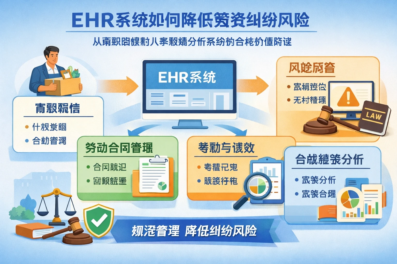 ehr系统如何降低劳资纠纷风险：从离职赔偿到人事数据分析系统的合规价值解读