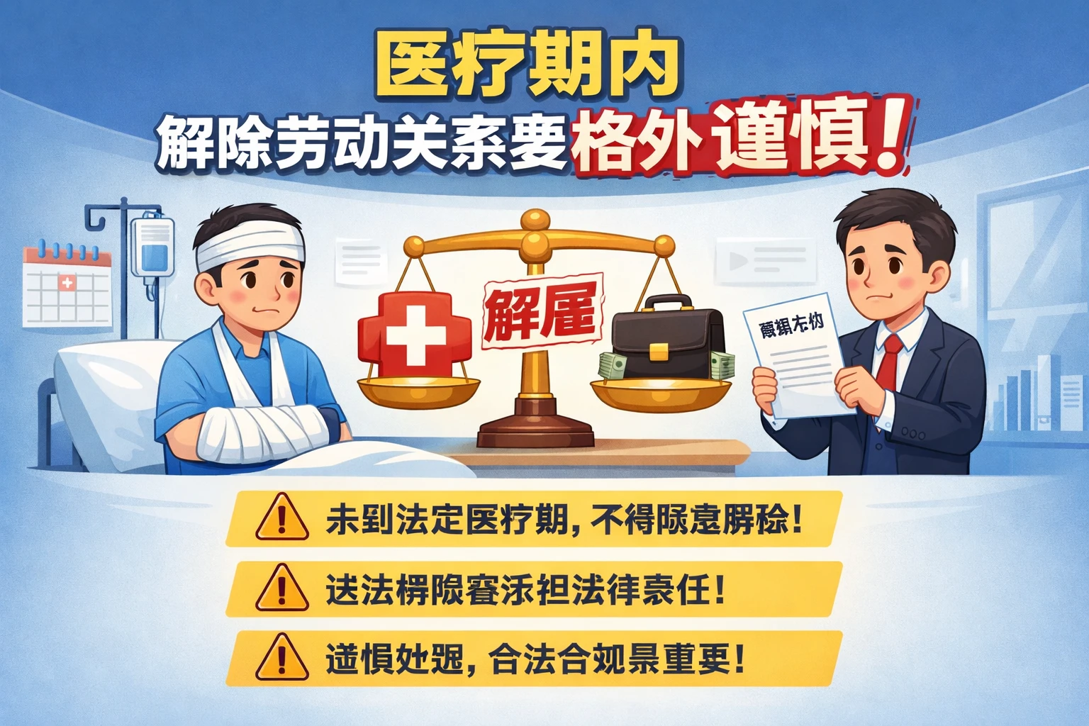 医疗期内，解除劳动关系要格外谨慎