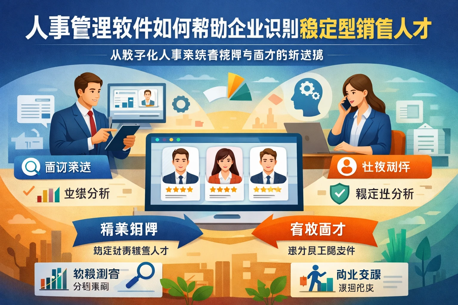 人事管理软件如何帮助企业识别稳定型销售人才：从数字化人事系统看招聘与留才的新逻辑