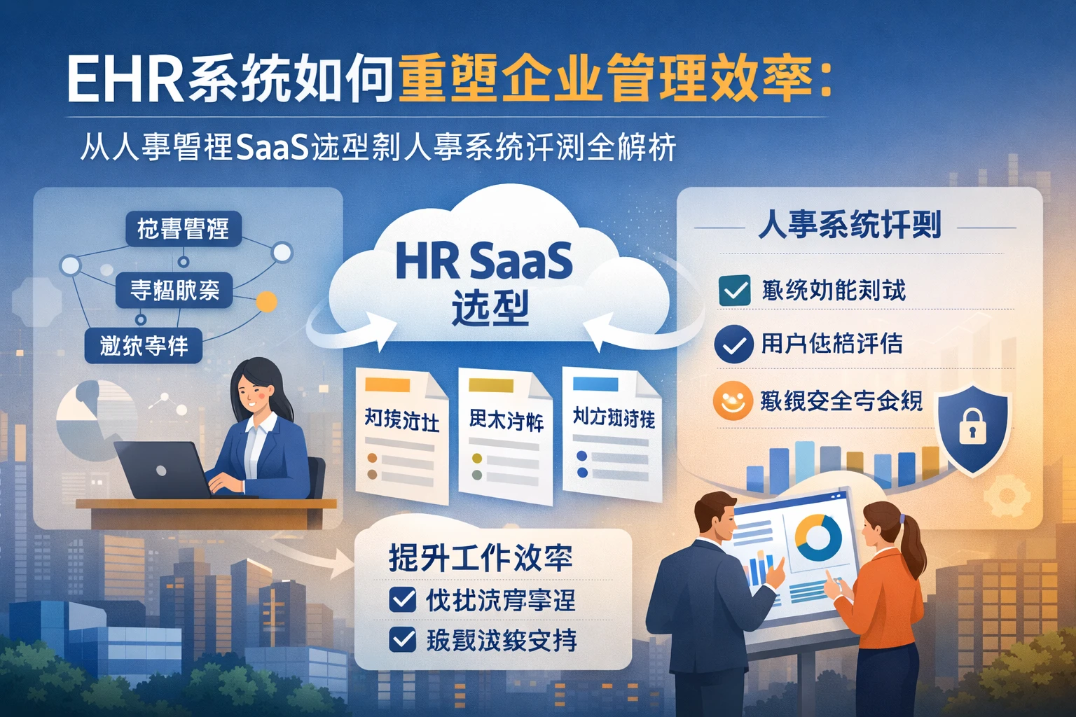 ehr系统如何重塑企业管理效率：从人事管理SaaS选型到人事系统评测全解析