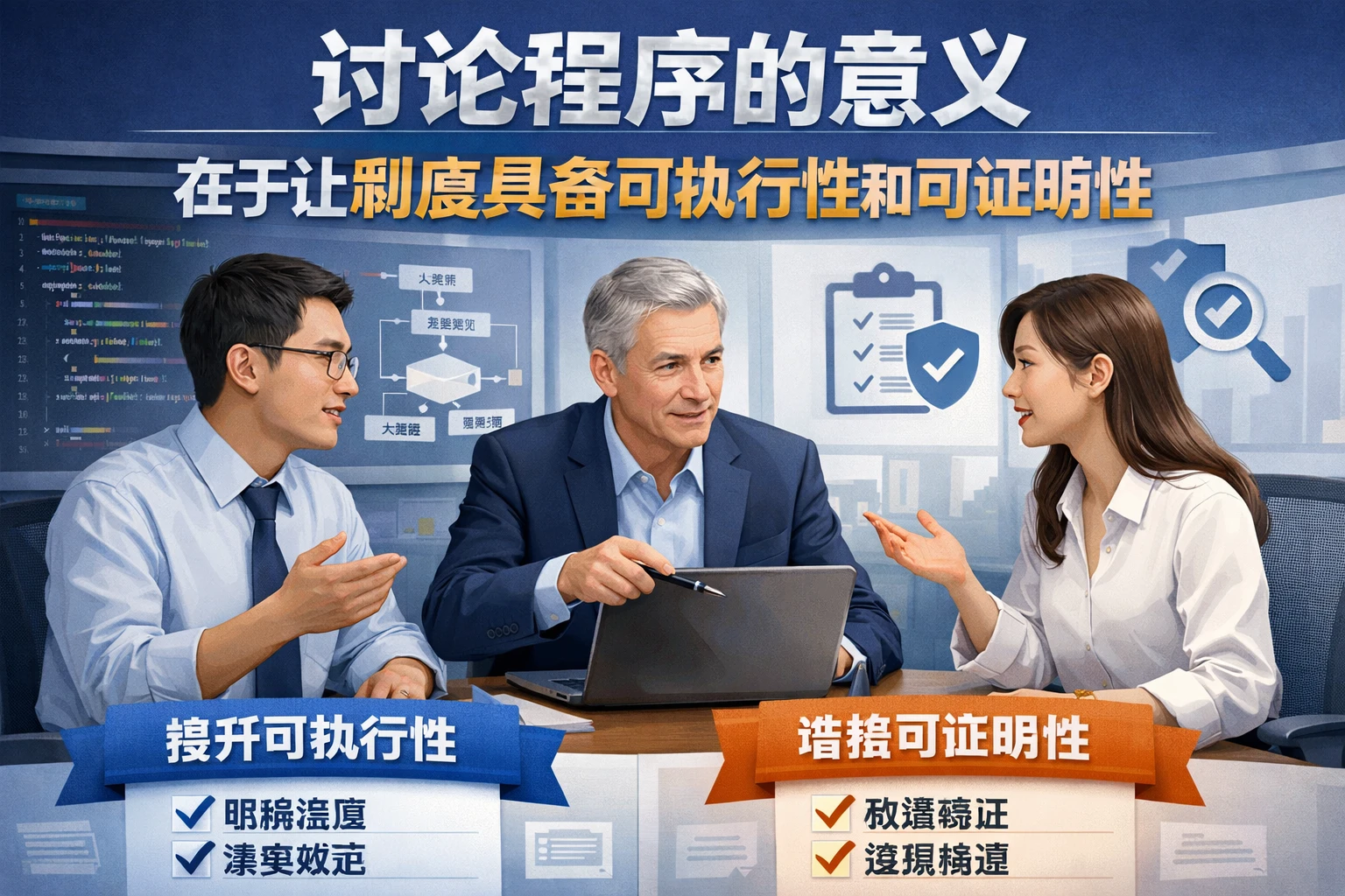 讨论程序的意义，在于让制度具备可执行性和可证明性