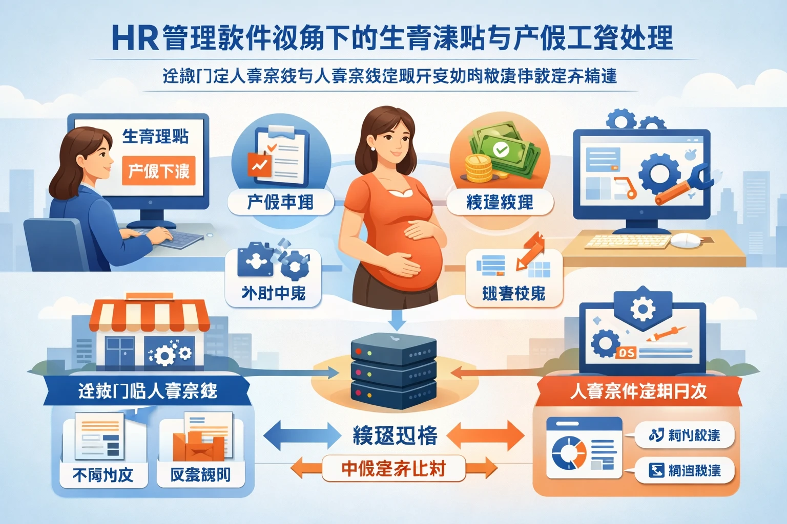 HR管理软件视角下的生育津贴与产假工资处理：连锁门店人事系统与人事系统定制开发如何解决申报差异难题
