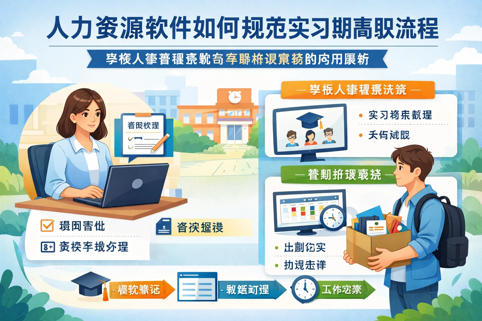 人力资源软件如何规范实习期离职流程：学校人事管理系统与考勤排班系统的应用解析
