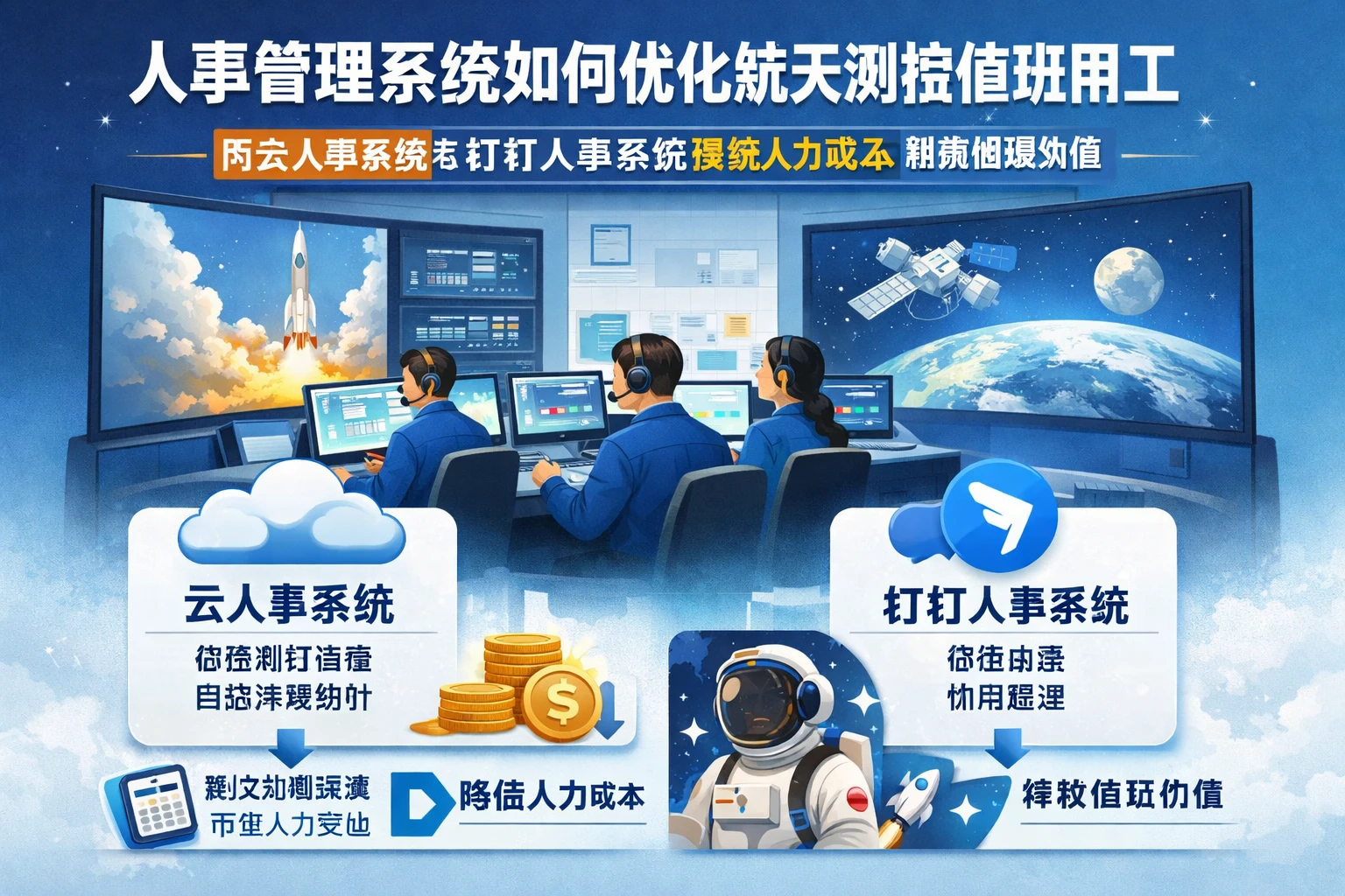 人事管理系统如何优化航天测控值班用工：用云人事系统与钉钉人事系统降低人力成本、释放值班价值