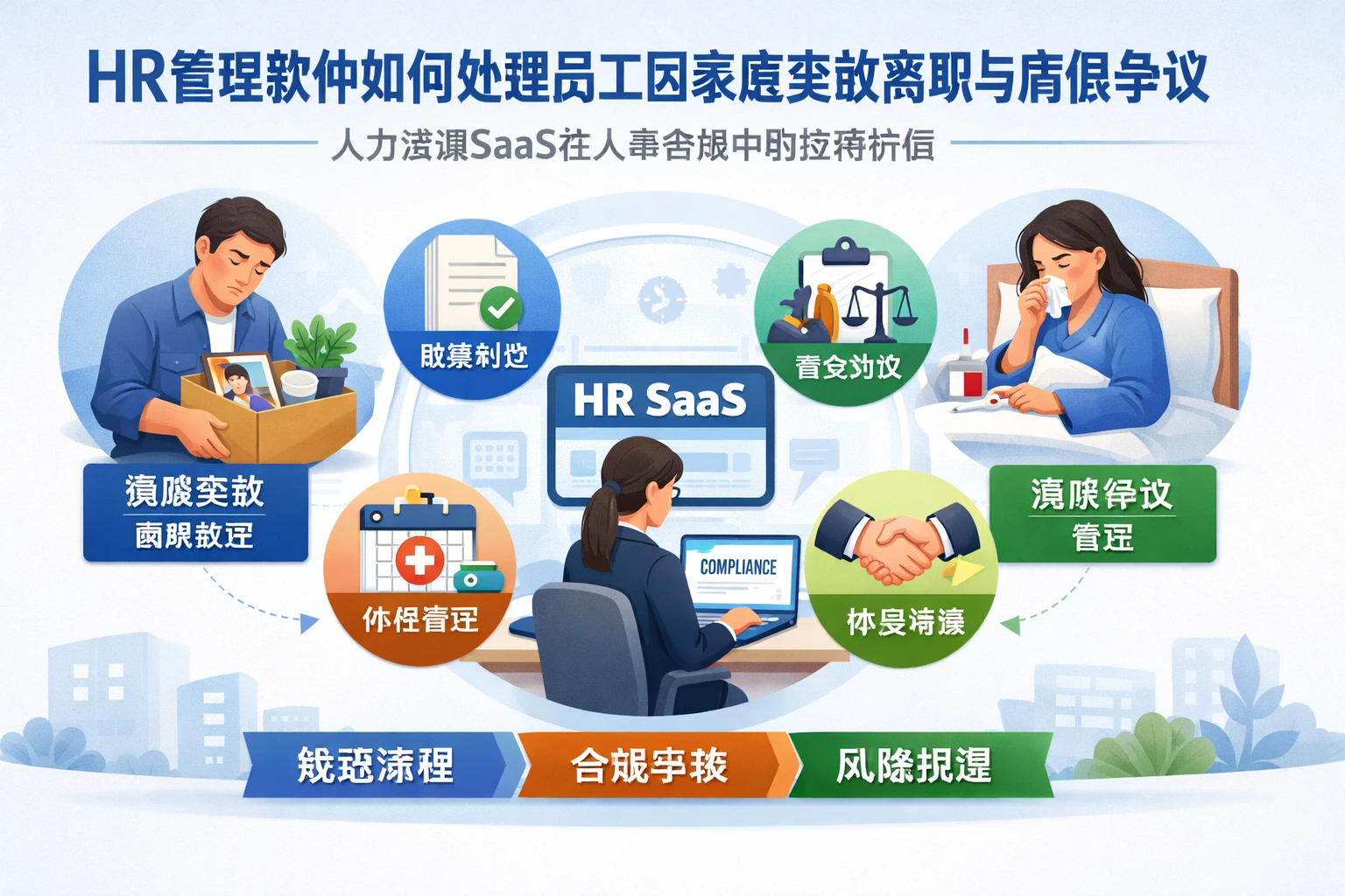 HR管理软件如何处理员工因家庭变故离职与病假争议:人力资源SaaS在人事合规中的应用价值