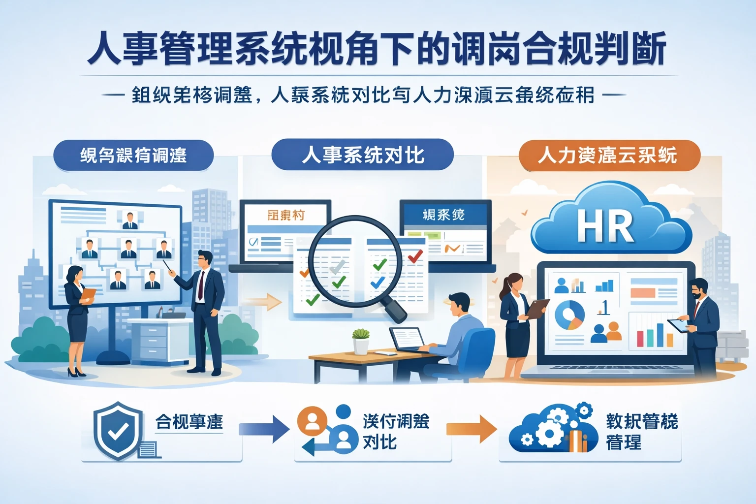 人事管理系统视角下的调岗合规判断：组织架构调整、人事系统对比与人力资源云系统应用