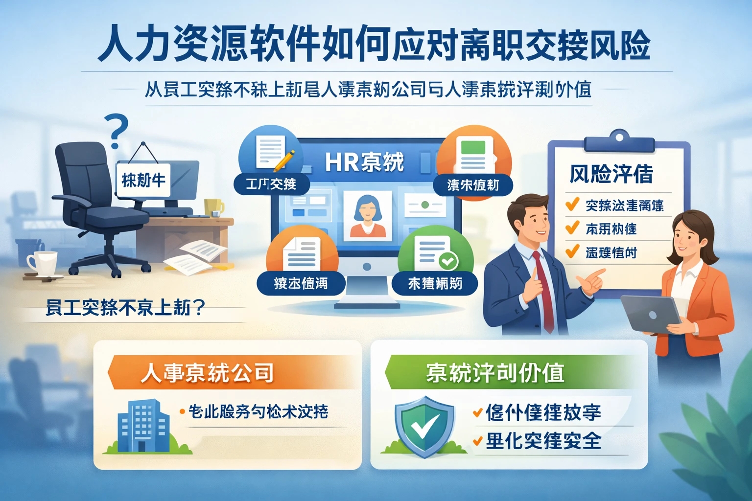 人力资源软件如何应对离职交接风险：从员工突然不来上班看人事系统公司与人事系统评测价值