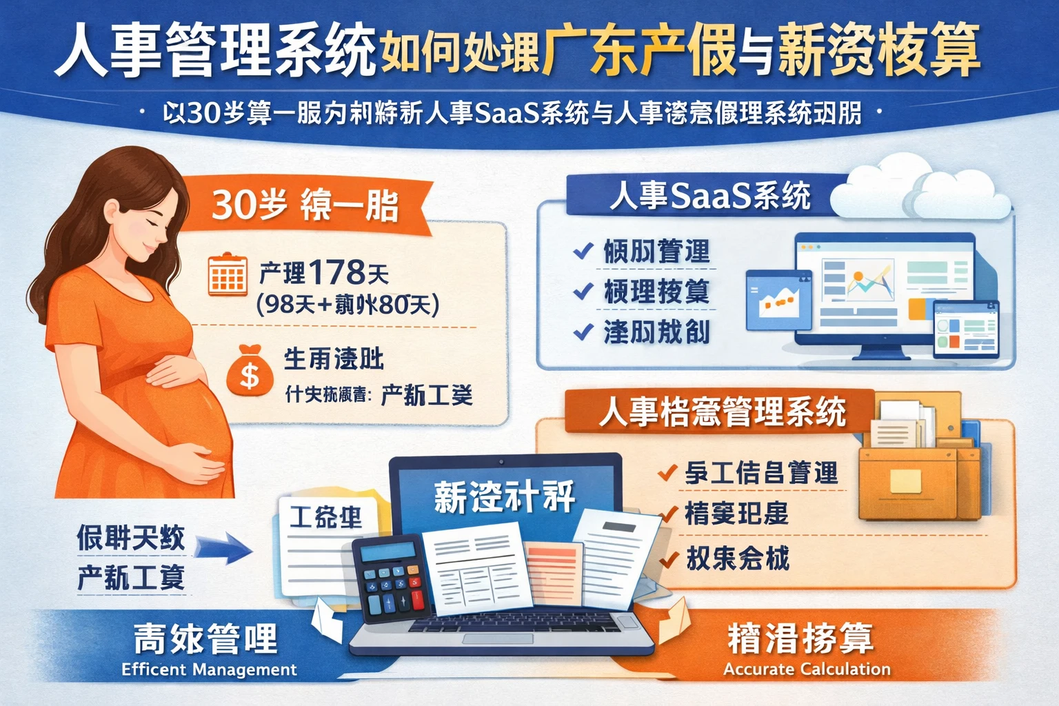人事管理系统如何处理广东产假与薪资核算：以30岁第一胎为例解析人事SaaS系统与人事档案管理系统应用