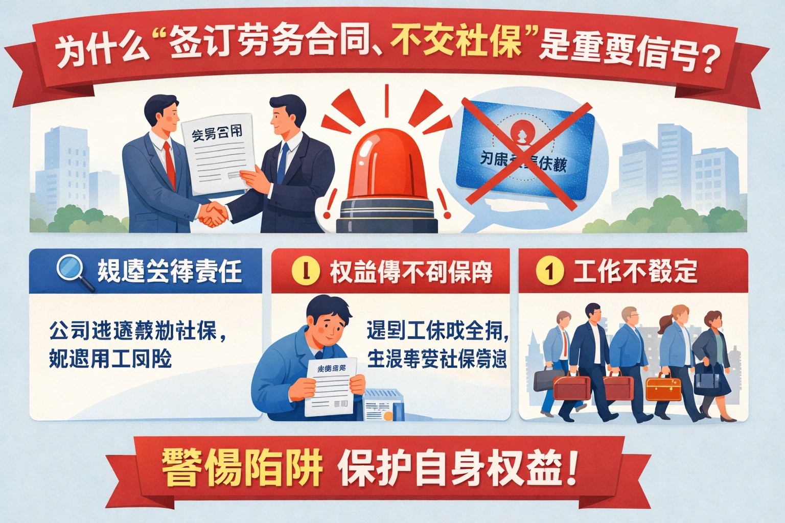 为什么“签订劳务合同、不交社保”是重要信号