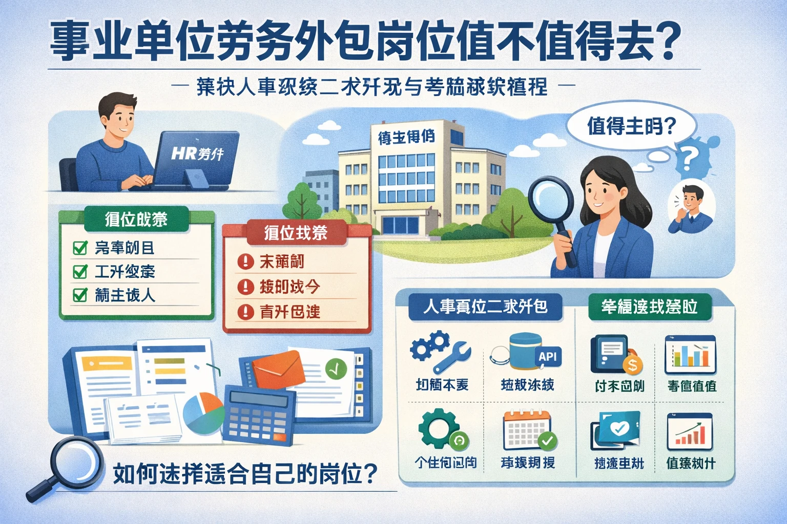 人力资源软件视角下，事业单位劳务外包岗位值不值得去？兼谈人事系统二次开发与考勤系统管理