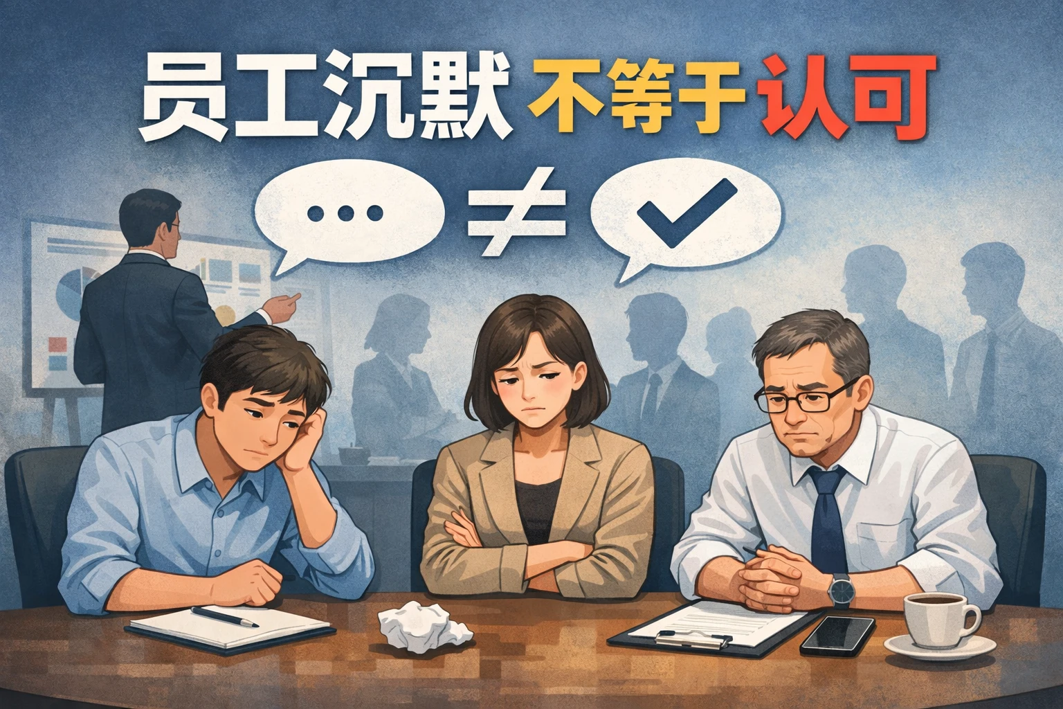 员工沉默不等于认可