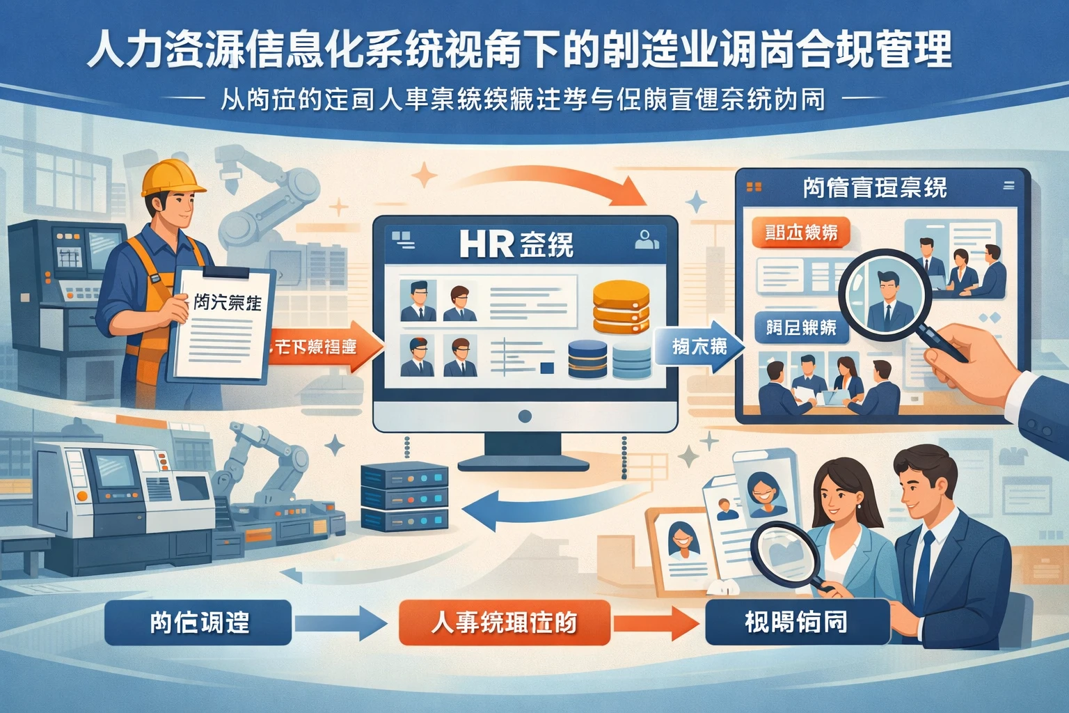 人力资源信息化系统视角下的制造业调岗合规管理:从岗位约定到人事系统数据迁移与招聘管理系统协同