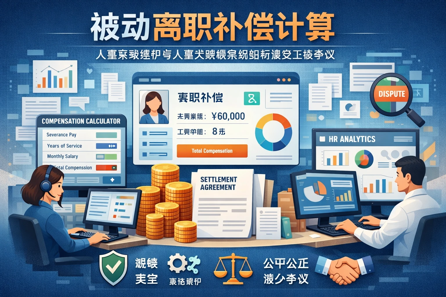 人力资源软件视角下的被动离职补偿计算:人事系统维护与人事大数据系统如何避免工资争议