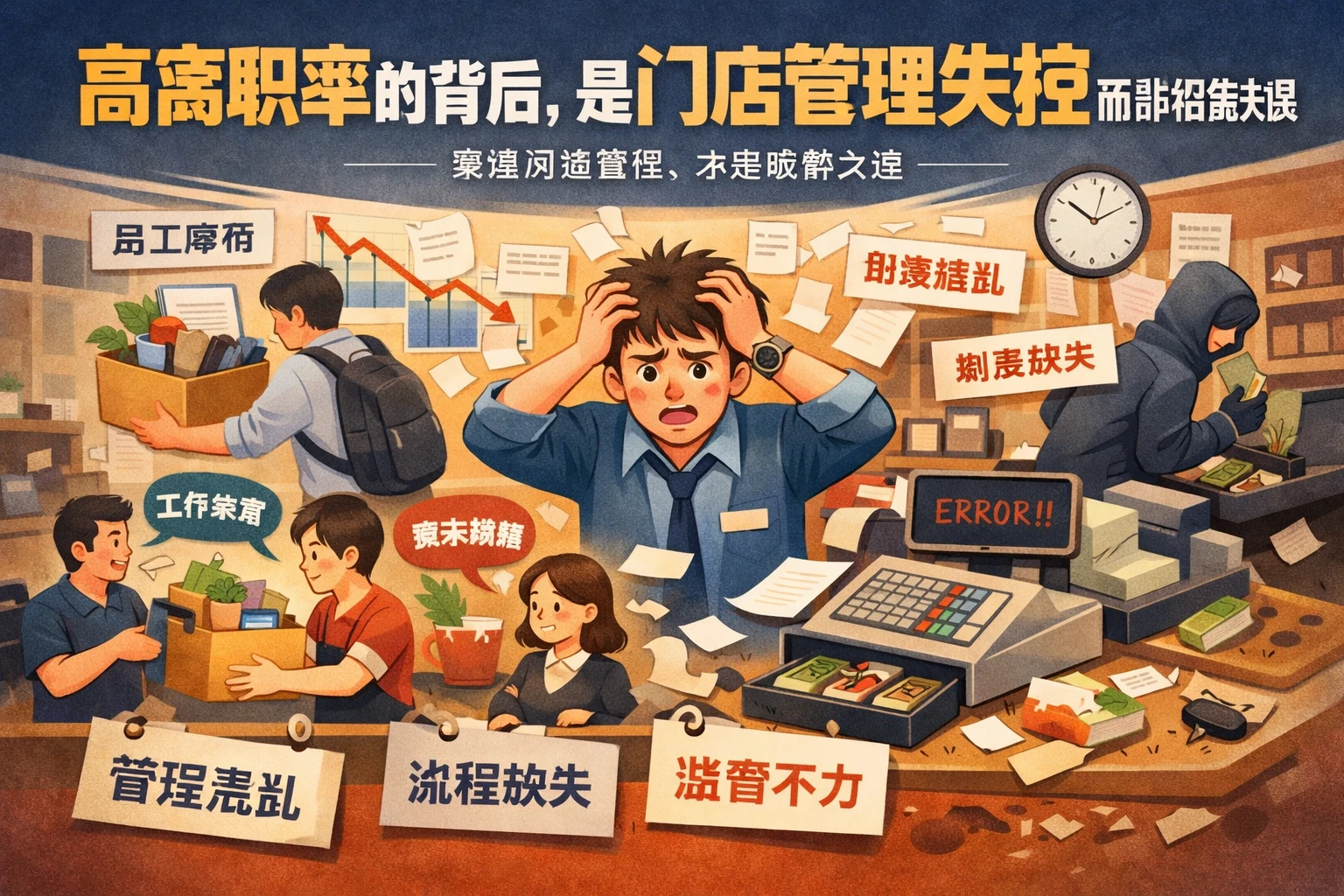 高离职率的背后，是门店管理失控而非招聘失误