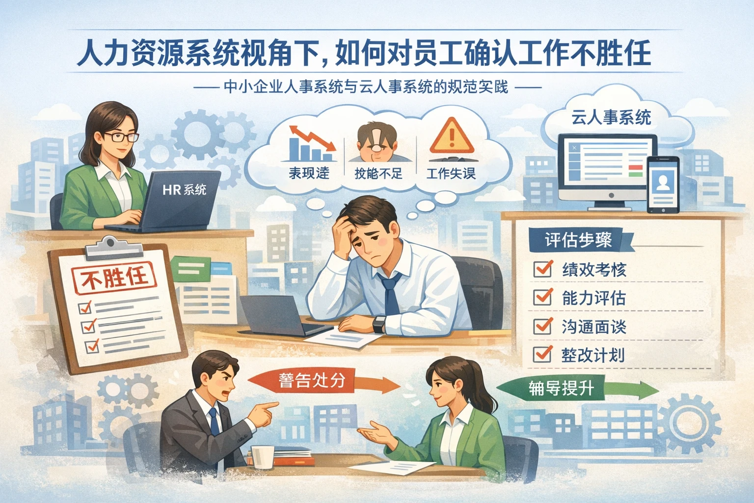 人力资源系统视角下，如何对员工确认工作不胜任——中小企业人事系统与云人事系统的规范实践