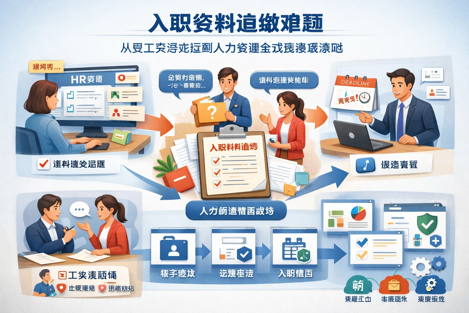 人事管理软件视角下的入职资料追缴难题：从员工关系处理到人力资源全流程系统落地