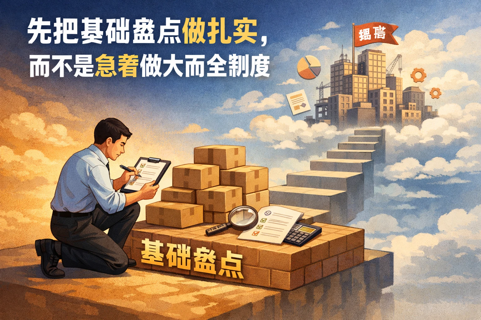 先把基础盘点做扎实，而不是急着做大而全制度