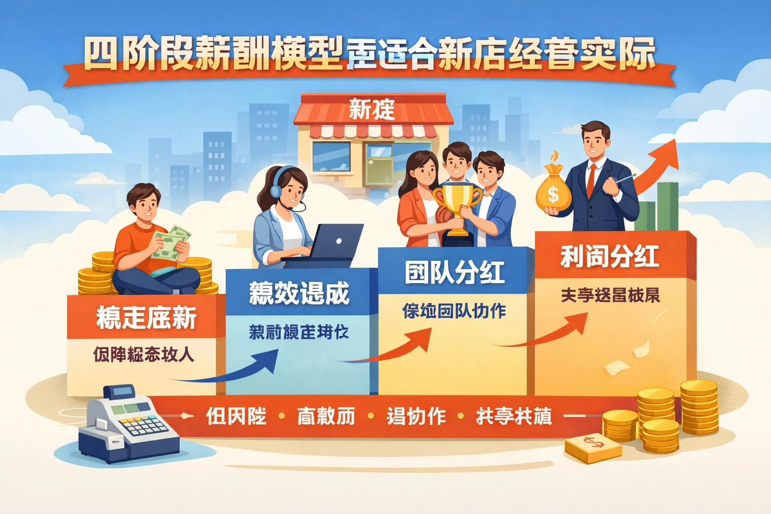 四阶段薪酬模型更适合新店经营实际