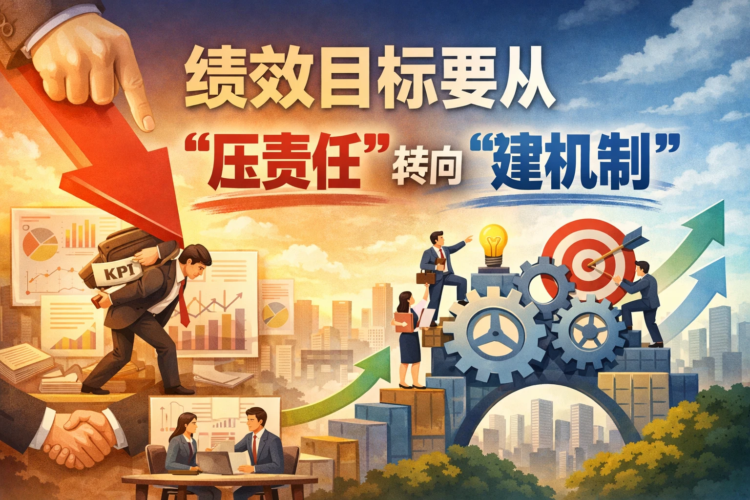 绩效目标要从“压责任”转向“建机制”
