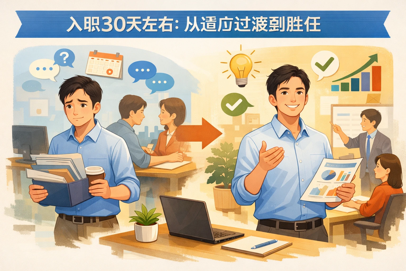入职30天左右:从适应过渡到胜任