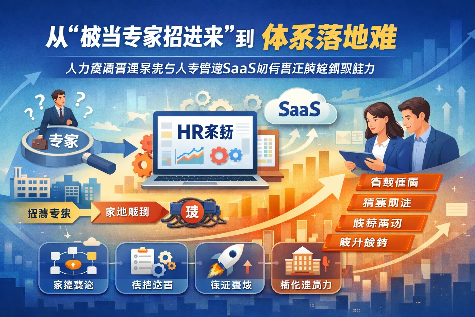 从“被当专家招进来”到体系落地难，人力资源管理系统与人事管理SaaS如何真正撑起组织能力